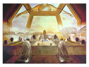 Affiche Art Salvador Dali La Cene 80x60cm SD 877 | Yourdecoration.fr