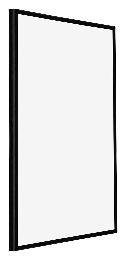 Annecy Plastique Cadre Photo 18x24cm Noir Brillant De Face Oblique | Yourdecoration.fr