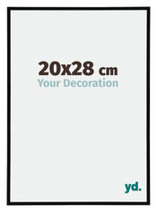 Annecy Plastique Cadre Photo 20x28cm Noir Brillant Mesure | Yourdecoration.fr
