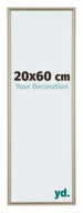 Annecy Plastique Cadre Photo 20x60cm Champagne De Face Mesure | Yourdecoration.fr