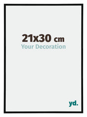 Annecy Plastique Cadre Photo 21x30cm Noir Brillant Mesure | Yourdecoration.fr