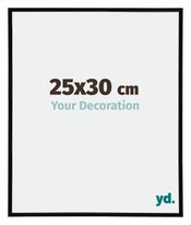 Annecy Plastique Cadre Photo 25x30cm Noir Brillant Mesure | Yourdecoration.fr