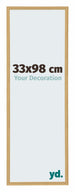 Annecy Plastique Cadre Photo 33x98cm Hêtre Clair De Face Mesure | Yourdecoration.fr