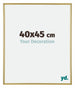 Annecy Plastique Cadre Photo 40x45cm Or De Face Mesure | Yourdecoration.fr