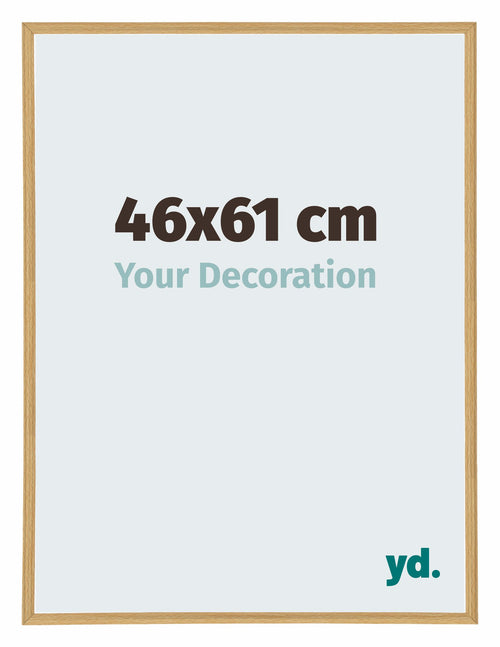 Annecy Plastique Cadre Photo 46x61cm Hêtre Clair De Face Mesure | Yourdecoration.fr