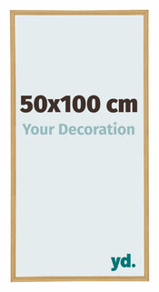 Annecy Plastique Cadre Photo 50x100cm Hêtre Clair De Face Mesure | Yourdecoration.fr
