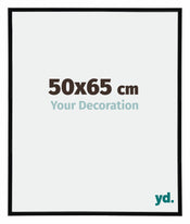 Annecy Plastique Cadre Photo 50x65cm Noir Brillant Mesure | Yourdecoration.fr