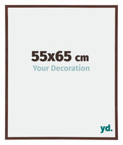 Annecy Plastique Cadre Photo 55x65cm Brun De Face Mesure | Yourdecoration.fr