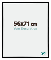Annecy Plastique Cadre Photo 56x71cm Noir Brillant Mesure | Yourdecoration.fr