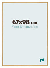 Annecy Plastique Cadre Photo 67x98cm Hetre Clair De Face Mesure | Yourdecoration.fr