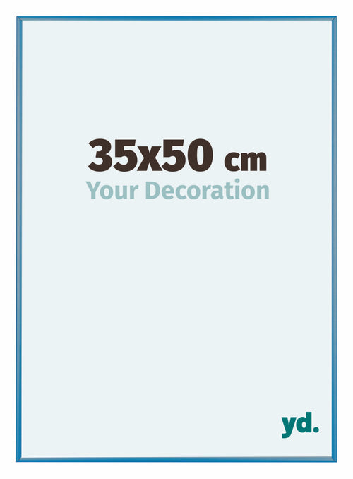 Austin Aluminium Cadre Photo 35x50cm Acier Blue De Face Mesure | Yourdecoration.fr