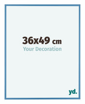 Austin Aluminium Cadre Photo 36x49cm Blue Acier De Face Mesure | Yourdecoration.fr
