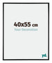 Austin Aluminium Cadre Photo 40x55cm Noir Brillant De Face Mesure | Yourdecoration.fr