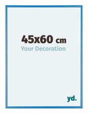 Austin Aluminium Cadre Photo 45x60cm Acier Blue De Face Mesure | Yourdecoration.fr