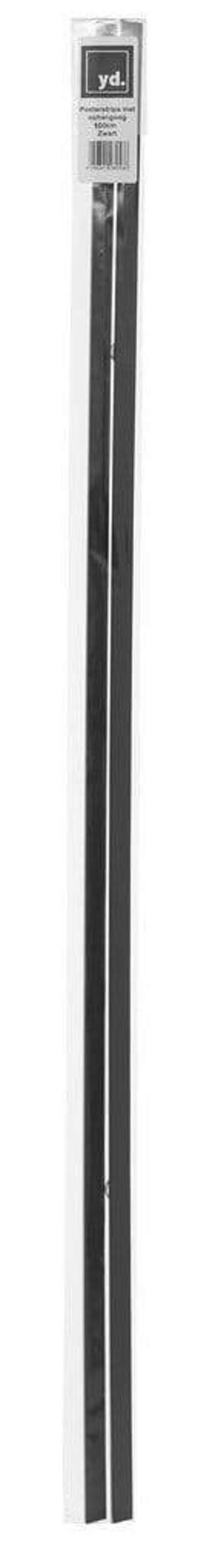 Baguettes de Suspension Noir 100cm crochet de suspension | Yourdecoration.fr