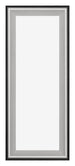 Birmingham Bois Cadre Photo 20x60cm Noir Argent Poli De face | Yourdecoration.fr