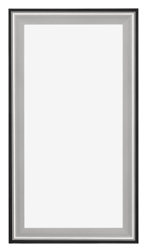 Birmingham Bois Cadre Photo 30x60cm Noir Argent Poli De face | Yourdecoration.fr