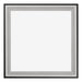 Birmingham Bois Cadre Photo 50x50cm Noir Argent Poli De face | Yourdecoration.fr