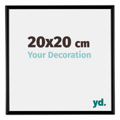 Bordeaux Plastique Cadre Photo 20x20cm Noir Mat De face Mesure | Yourdecoration.fr