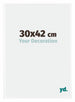 Bordeaux Plastique Cadre Photo 30x42cm Blanc Brillant De face Mesure | Yourdecoration.fr