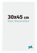 Bordeaux Plastique Cadre Photo 30x45cm Blanc Brillant De face Mesure | Yourdecoration.fr