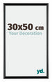 Bordeaux Plastique Cadre Photo 30x50cm Noir Très Brillant De face Mesure | Yourdecoration.fr