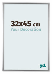 Bordeaux Plastique Cadre Photo 32x45cm Argent De Face Mesure | Yourdecoration.fr