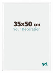 Bordeaux Plastique Cadre Photo 35x50cm Blanc Brillant De face Mesure | Yourdecoration.fr