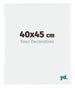 Bordeaux Plastique Cadre Photo 40x45cm Blanc Brillant De face Mesure | Yourdecoration.fr