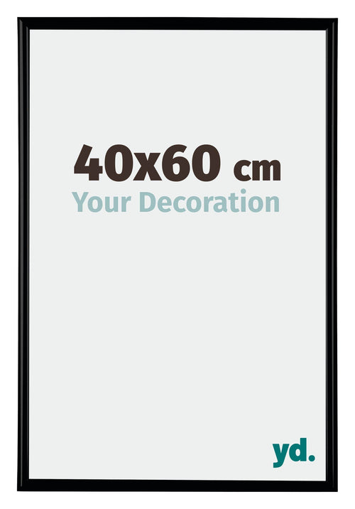 Bordeaux Plastique Cadre Photo 40x60cm Noir Mat De face Mesure | Yourdecoration.fr