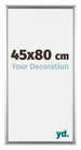 Bordeaux Plastique Cadre Photo 45x80cm Argent De face Mesure | Yourdecoration.fr