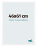Bordeaux Plastique Cadre Photo 46x61cm Blanc Brillant De Face Mesure | Yourdecoration.fr