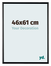 Bordeaux Plastique Cadre Photo 46x61cm Noir Brillant De Face Mesure | Yourdecoration.fr
