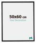 Bordeaux Plastique Cadre Photo 50x60cm Noir Mat De face Mesure | Yourdecoration.fr