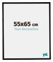 Bordeaux Plastique Cadre Photo 55x65cm Noir Mat De face Mesure | Yourdecoration.fr