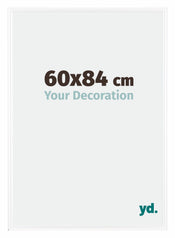 Bordeaux Plastique Cadre Photo 60x84cm Blanc Brillant De face Mesure | Yourdecoration.fr