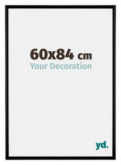 Bordeaux Plastique Cadre Photo 60x84cm Noir Mat De face Mesure | Yourdecoration.fr