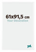 Bordeaux Plastique Cadre Photo 61x91 5cm Blanc Brillant De face Mesure | Yourdecoration.fr