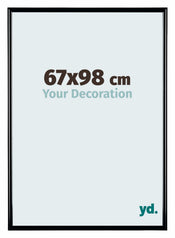 Bordeaux Plastique Cadre Photo 67x98cm Noir Brillant De Face Mesure | Yourdecoration.fr