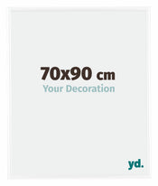 Bordeaux Plastique Cadre Photo 70x90cm Blanc Brillant De face Mesure | Yourdecoration.fr