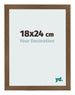 Cadre Photo 18x24 cm Chene Rustique MDF Bologna De Face Mesure | Yourdecoration.fr