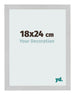 Cadre Photo 18x24cm Acier Inoxydable MDF Bologna De Face Mesure | Yourdecoration.fr
