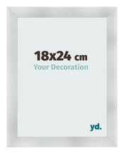 Cadre Photo 18x24cm Aluminium Brosse MDF Pisa De Face Mesure | Yourdecoration.fr