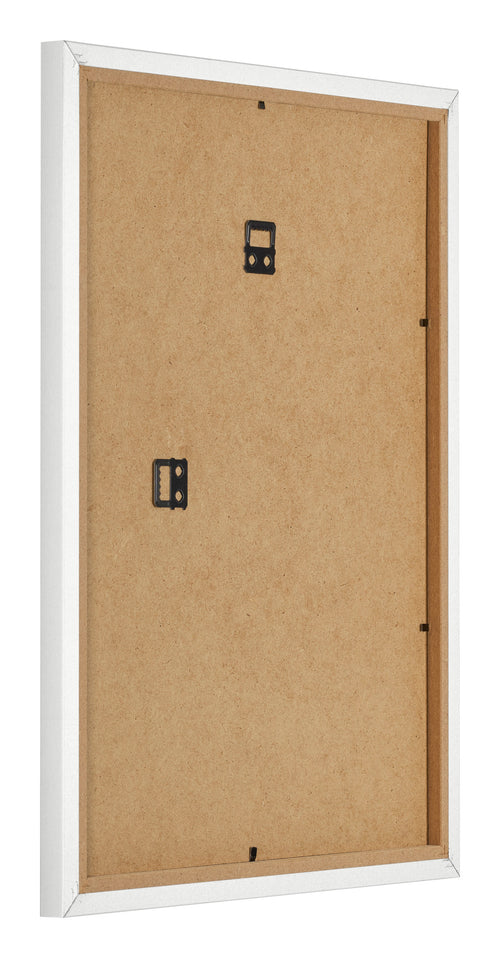 Cadre Photo 18x24cm Blanc Brillant MDF Bologna Arriere Oblique | Yourdecoration.fr