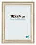 Cadre Photo 18x24cm Brillance Metallique MDF Lazio De Face Mesure | Yourdecoration.fr