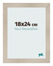 Cadre Photo 18x24cm Chene Rustique MDF Pisa De Face Mesure | Yourdecoration.fr