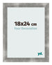 Cadre Photo 18x24cm Metal Vintage MDF Pisa De Face Mesure | Yourdecoration.fr