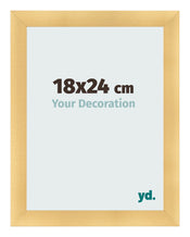 Cadre Photo 18x24cm Or Vintage MDF Pisa De Face Mesure | Yourdecoration.fr