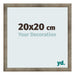 Cadre Photo 20x20 cm Metal Vintage MDF Bologna De Face Mesure | Yourdecoration.fr