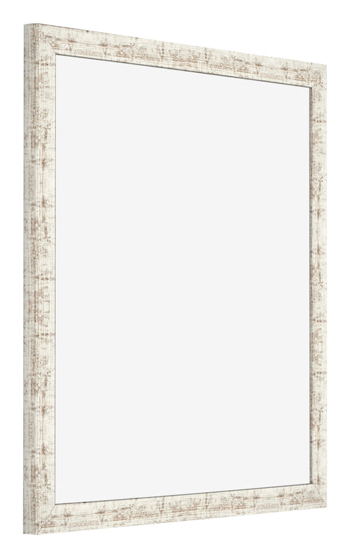 Cadre Photo 20x20cm Blanc Vintage MDF Bologna De Face Oblique | Yourdecoration.fr